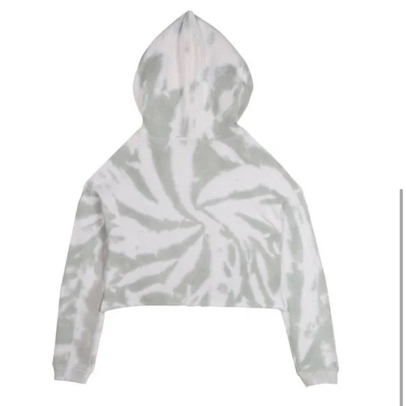 Washington Commanders RedskinsTie-Dye Cropped Hoodie Girls Size Large - Picture 3 of 3